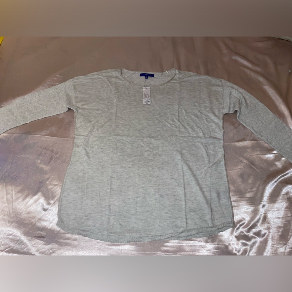 Grey long sleeve blouse